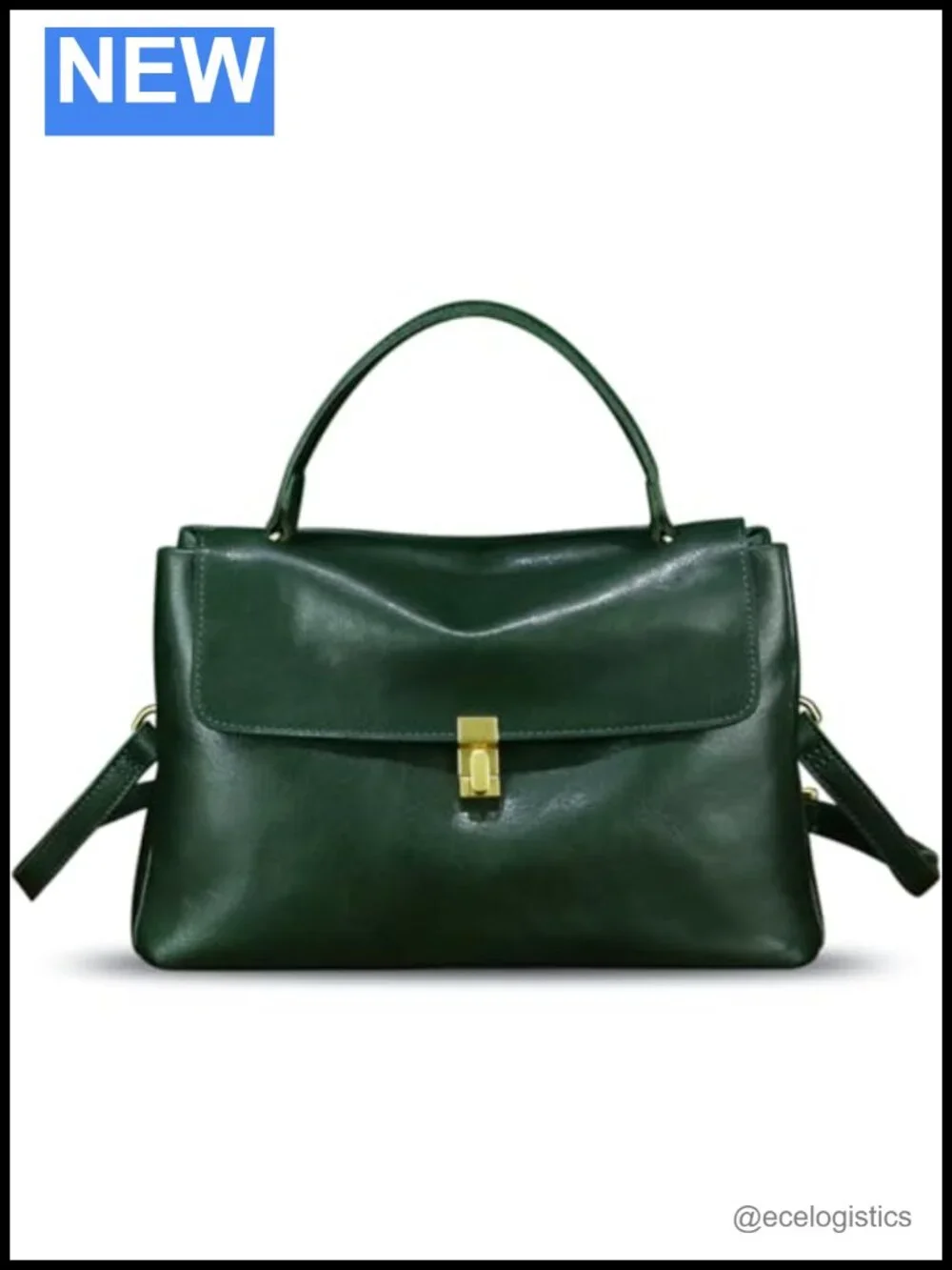 Genuine Leather Satchel Purse Crossbody Shoulder Bag